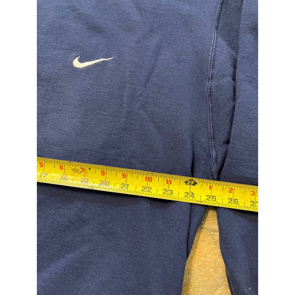 Nike Sweatshirt Mens XL Navy Blue Vintage Embroidered Swoosh Crewneck - Picture 6 of 7